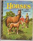 HORSES Vintage Little Golden Book Blanche Perrin  