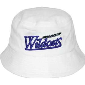  Northwestern Wildcats White Bucket Hat