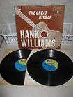 The Great Hits Of Hank Williams 2 LP Vol 1