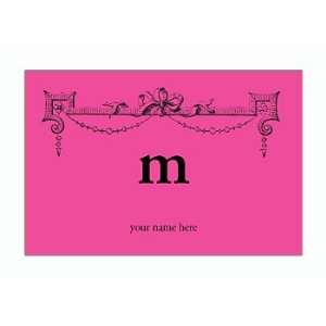  Personalized Stationery Note Cards with Bow and Monogram 