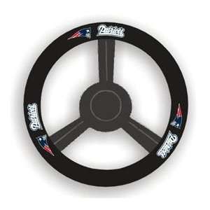    New England Patriots Leather Steering Wheel Cover Automotive