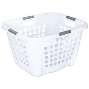  Sterilite 2.1 Bushel Ultra Laundry Basket, White, 6 Pack 