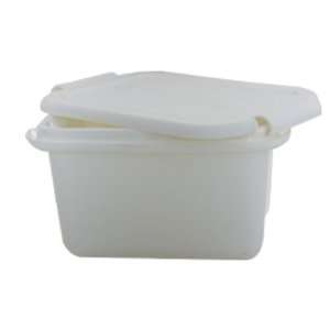  White Medium Size Plastic Storage Boxes (7 1/2 x 5 1/2 x 4 