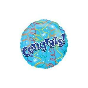  18 Congrats Streamers Balloon   Mylar Balloon Foil 