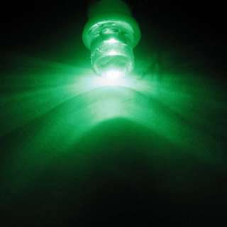 Green T10 194 168 1 8MM Car LED Light Wedge Bulbs Inverted Side