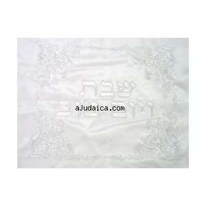  White Shabbat Tablecloth Medium 