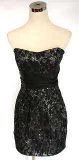 NWT WINDSOR $100 Black Juniors Evening Prom Dress 7  