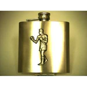  Knight Tankards Hip Flask 6Oz With Boxer