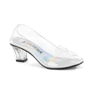 CINDERELLA glass SLIPPER womens Shoes Clear ~ 7  