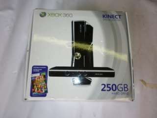  Xbox 360 Slim (Latest Model)  with Kinect 250 GB Black Console 