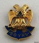 50 year masonic pin  star  