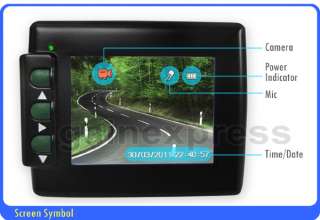   Eye In Car Vehicle 2.0 LCD Monitor Black Box Camera Recorder  