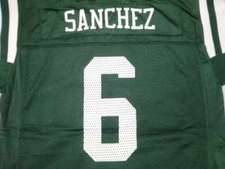 mark sanchez youth reebok jersey green fully embroidered nfl equipment 