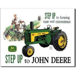  John Deere Step Up Farming Tractors Retro Vintage Tin Sign 