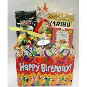 Happy Birthday Candles Gourmet Treat Box  Large  Grocery 