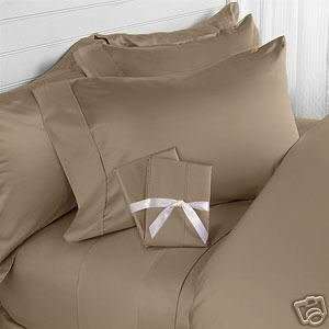  Cotton Sheet Set SOLID TAUPE TWIN XL 