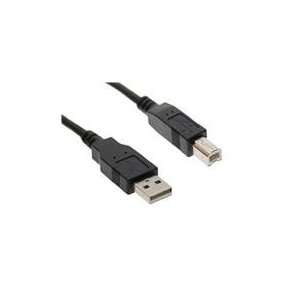  USB 2.0 Cable Type A Male to Type B Male 6 ft   Black 