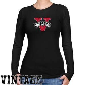 NCAA Valdosta State Blazers Ladies Black Distressed Logo Vintage Long 