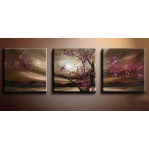   Asian Zen Oil Painting Hand Painted Wall Art 3 Piece