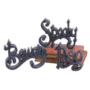   Decorative Boo, Beware & Spooky Hanging Wall Pieces 7