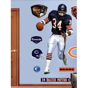 Wallpaper Fathead Fathead NFL Players and Logos Walter Payton Chicago 