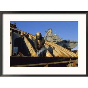  Welding and Shipbuilding at Avondale Shipyards Framed 