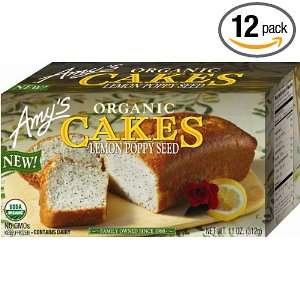 Amys Lemon Poppyseed Cake Organic, 11 Ounce Boxes (Pack of 12 