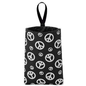  Auto Trash (Peace Signs) by The Mod Mobile   litter bag/garbage can 