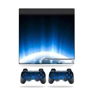   Sony Playstation 3 PS3 Slim Skins + 2 Controller Skins Space Flight