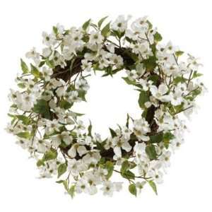  Wreaths P4210.WH Dogwood Wreath White 
